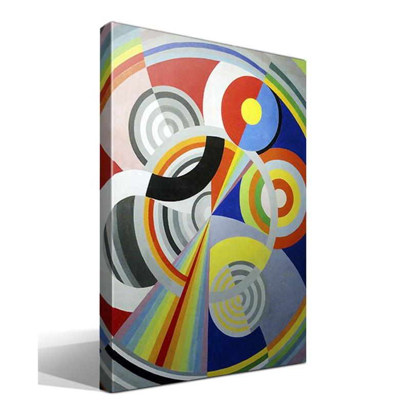 Cuadro Canvas Nº Tambor de Robert Delaunay - Alta Resolución - Lienzo 100% Algodón - Bastidor Madera Abeto - Fabricado en España