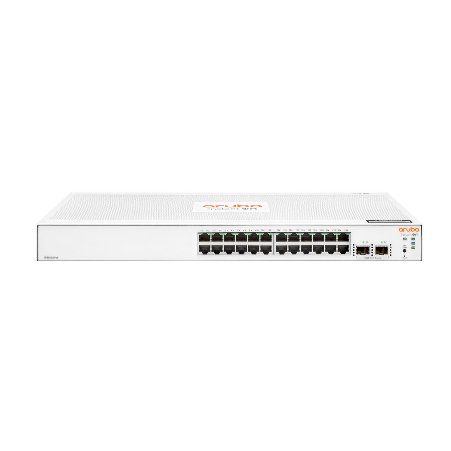 Hewlett Packard Enterprise Aruba Instant On 1830 24G 2SFP Gestionado L2 Gigabit Ethernet (10/100/100