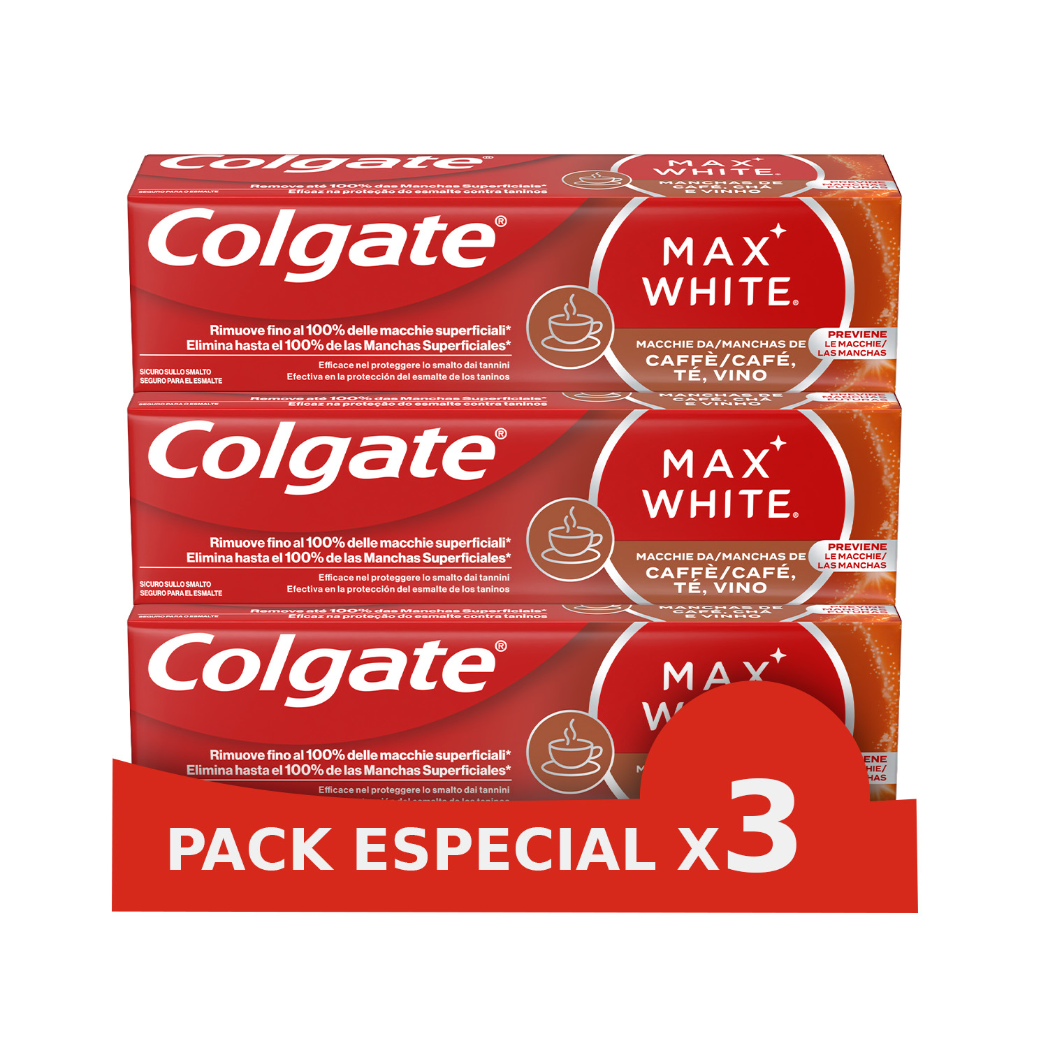 Colgate Pasta de dientes Max White For Coffee_ Tea & Wine