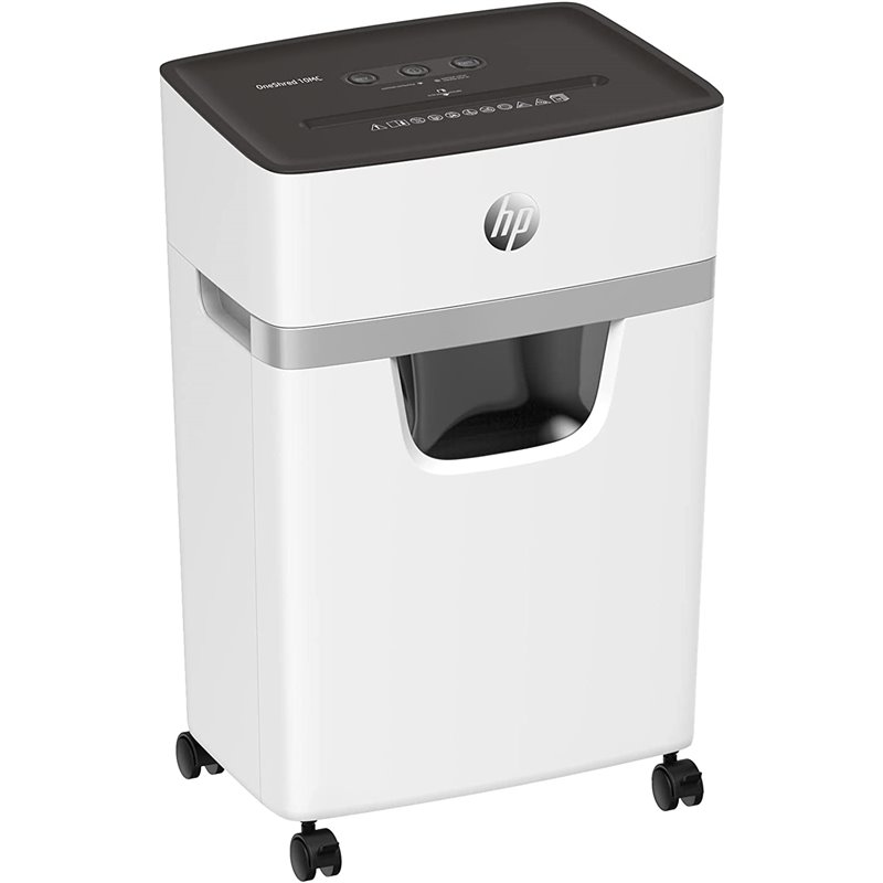 Destructora de documentos HP OneShred 10MC (nivel de seguridad 5, microcorte 2x15mm, hasta 10 hojas 10g/m², 55dB)