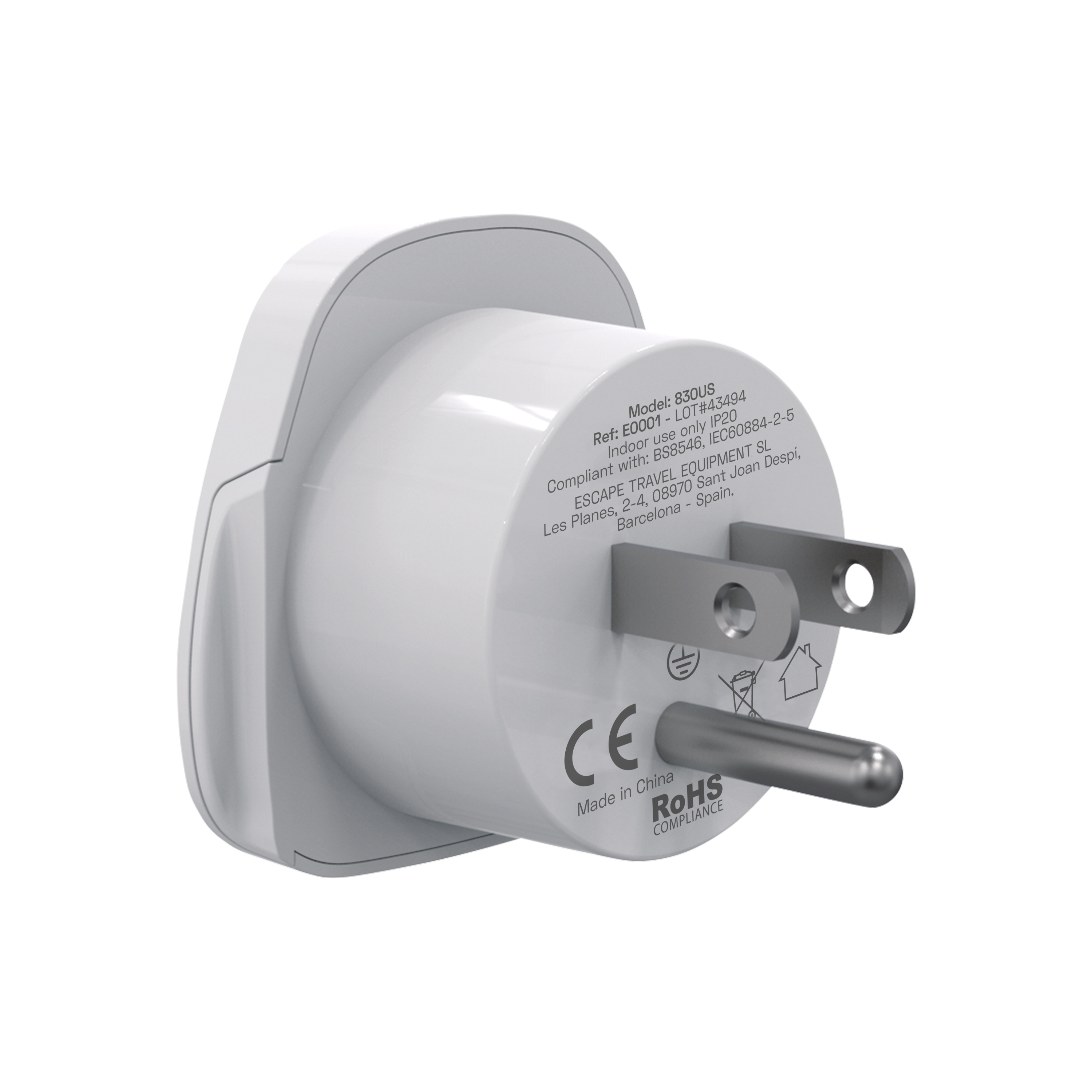 Scape Travel Adaptador de viaje Internacional a US