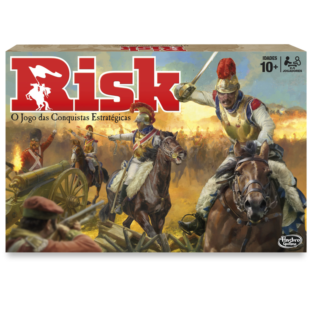 Hasbro - RISK - Versión en portugués - Juego de mesa - Risk  - 10 AÑOS+