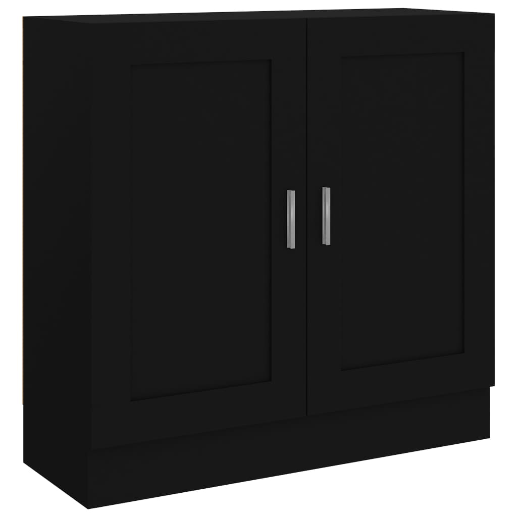 Vidaxl Armario de Libros Contrachapada 82,5x30,5x80 Cm Blanco/Negro/Roble Sonoma