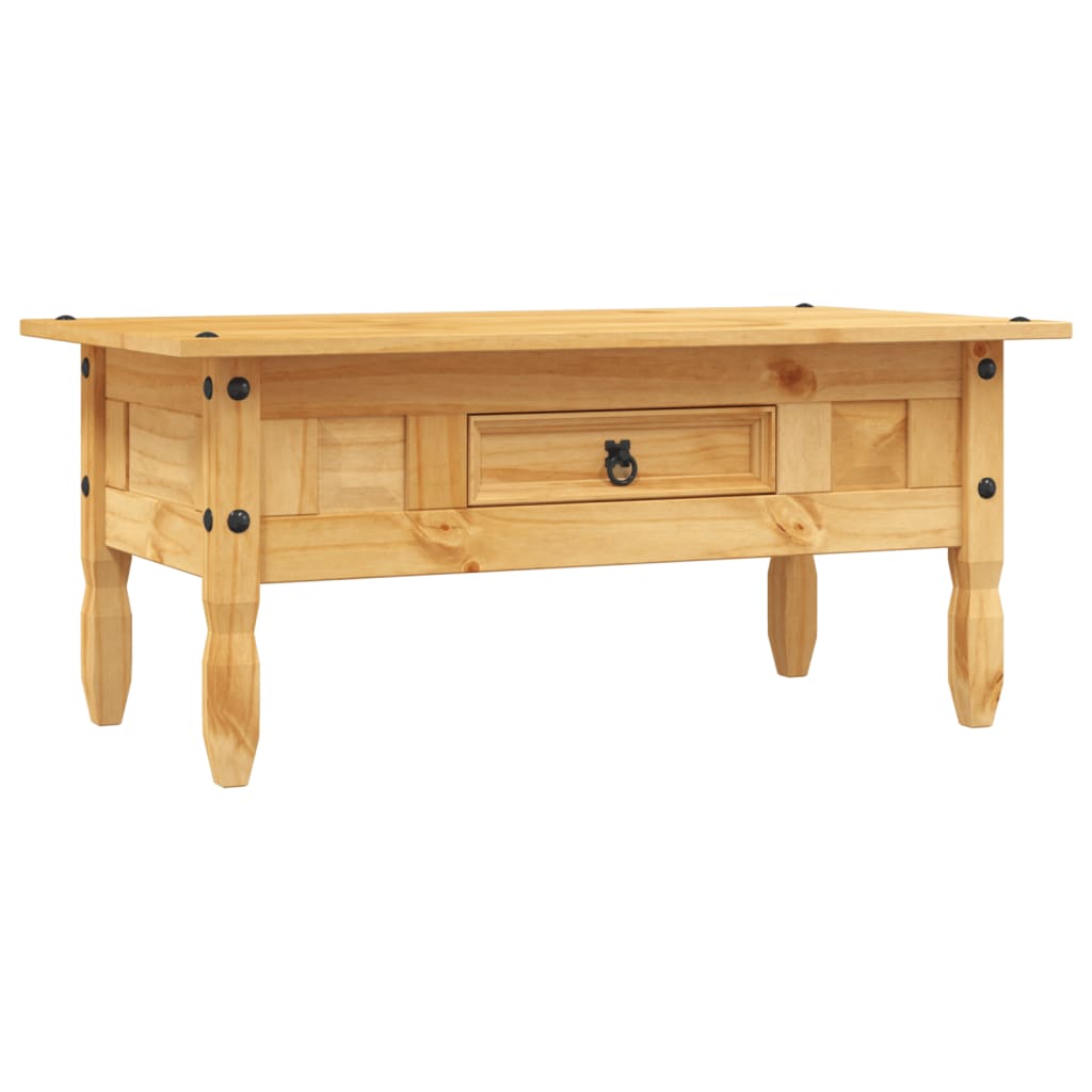 Vidaxl Mesa de Centro Corona Range Pino Mexicano 100x55x44 Cm Marrón, Gris, Blanco y Mas Mesita de Salón o Comedor o Auxiliar Mesa de Café Meuble Salón