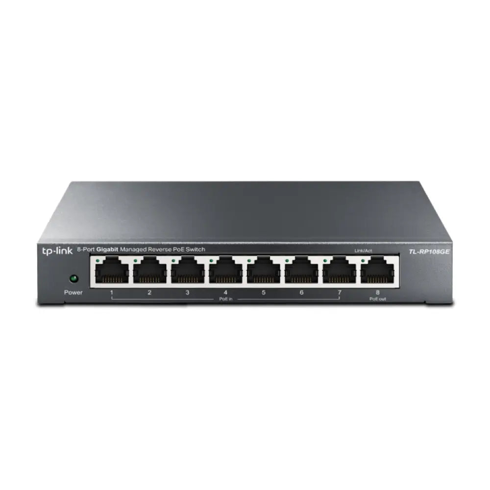 Switch TP-Link TL-RP108GE 8 Puertos Gigabit PoE Gestionado Carcasa Metálica L2