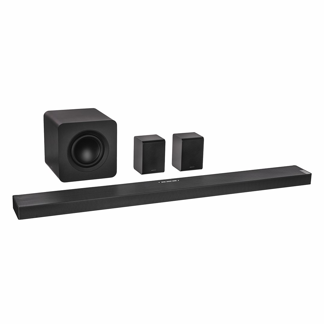 Samsung HW-QS7500F Q-Series Barra de sonido de 3.1.4 canales para TV, subwoofer inalámbrico de 6,5", altavoz trasero, Dolby Atmos inalámbrico y DTS:X, SpaceFit Sound Pro, Q-Symphony