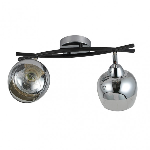 Plafon De 2 Focos Orientables Modelo Denali Cromo