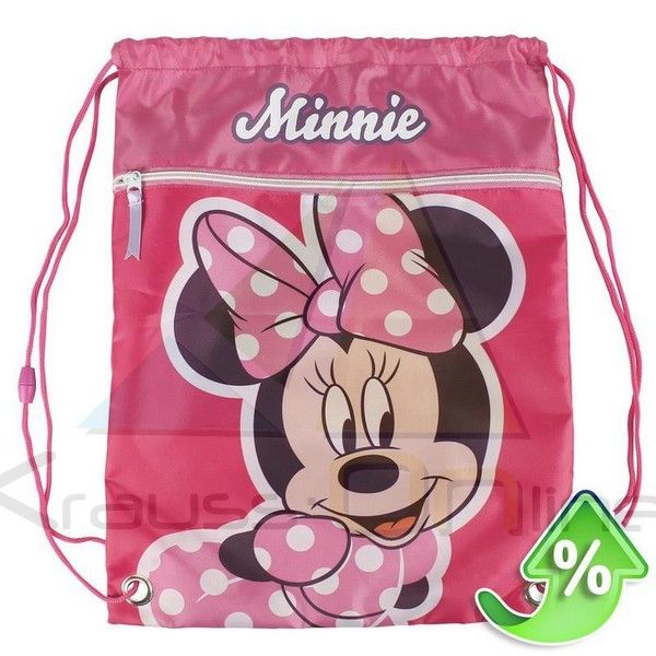 Saco mochila 29,5x35cm de Minnie Mouse (21-1250)