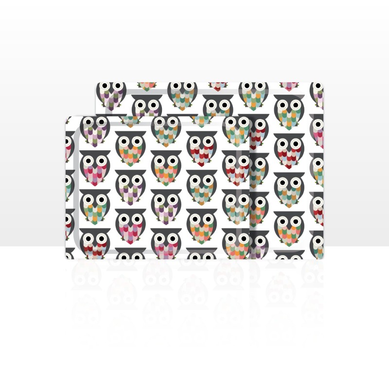 DON HIERRO - Set de 2 bandejas de servir, 42 x 29 cm y 48 x 37 cm, aptas para lavavajillas.-