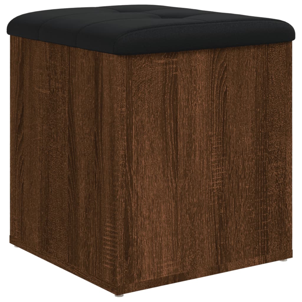 vidaXL Banco almacenaje madera ingeniería 42x42x45 cm