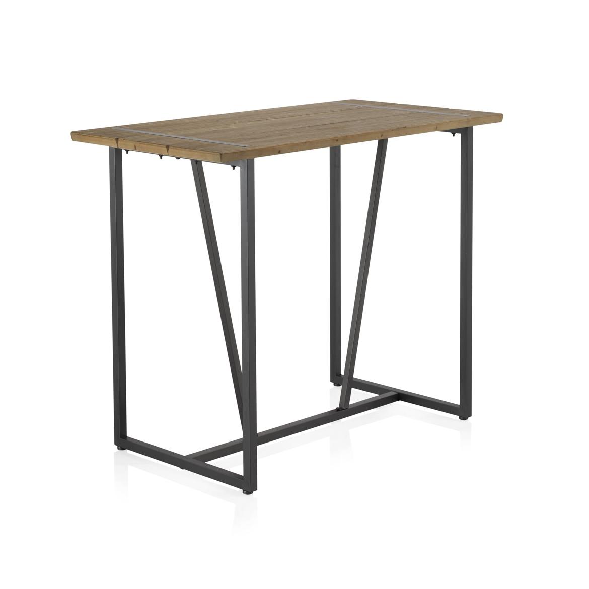 Mesa De Bar De Metal Con Tapa De Madera El mejor complemento para tu hogar.