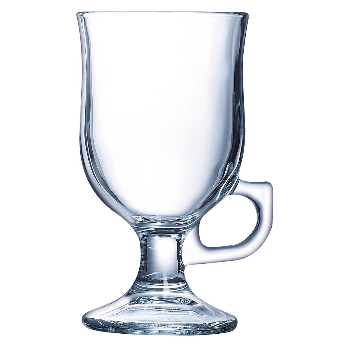 ARCOROC IRISH COFFEE Caja 6 Copas Licor Vidrio Tensionado 24CL Transparente Brillo Fabricado en Francia Reciclable