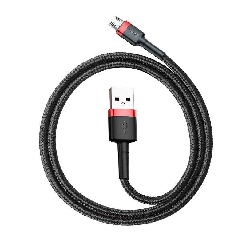 Baseus Cafule Cable Micro USB 2 Rojo-Negro para Cables de Ordenador