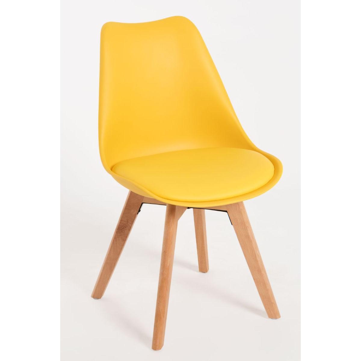 Regalos Miguel - Packs Sillas Comedor - Pack 2 Sillas Synk Basic - Amarillo