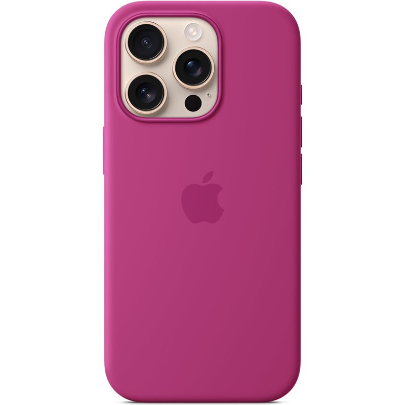 Funda de silicona Apple iPhone 16 Pro con MagSafe - Fucsia