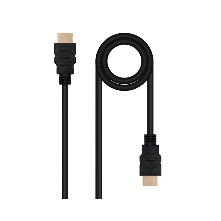 NANOCABLE 10.15.3803 - Cable HDMI V2.0 4K@60Hz 18Gbps A/M-A/M, 3 m, Color Negro