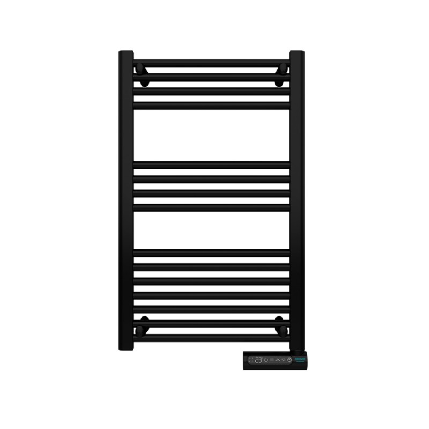Cecotec Radiador Toallero Eléctrico Bajo Consumo ReadyWarm 9100 Smart Towel Black 500 W, Pantalla LED, Control táctil