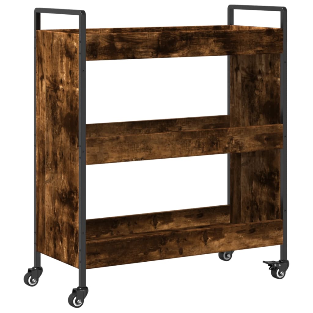 vidaXL Carrito de cocina madera de ingeniería roble Sonoma 70x30x82 cm