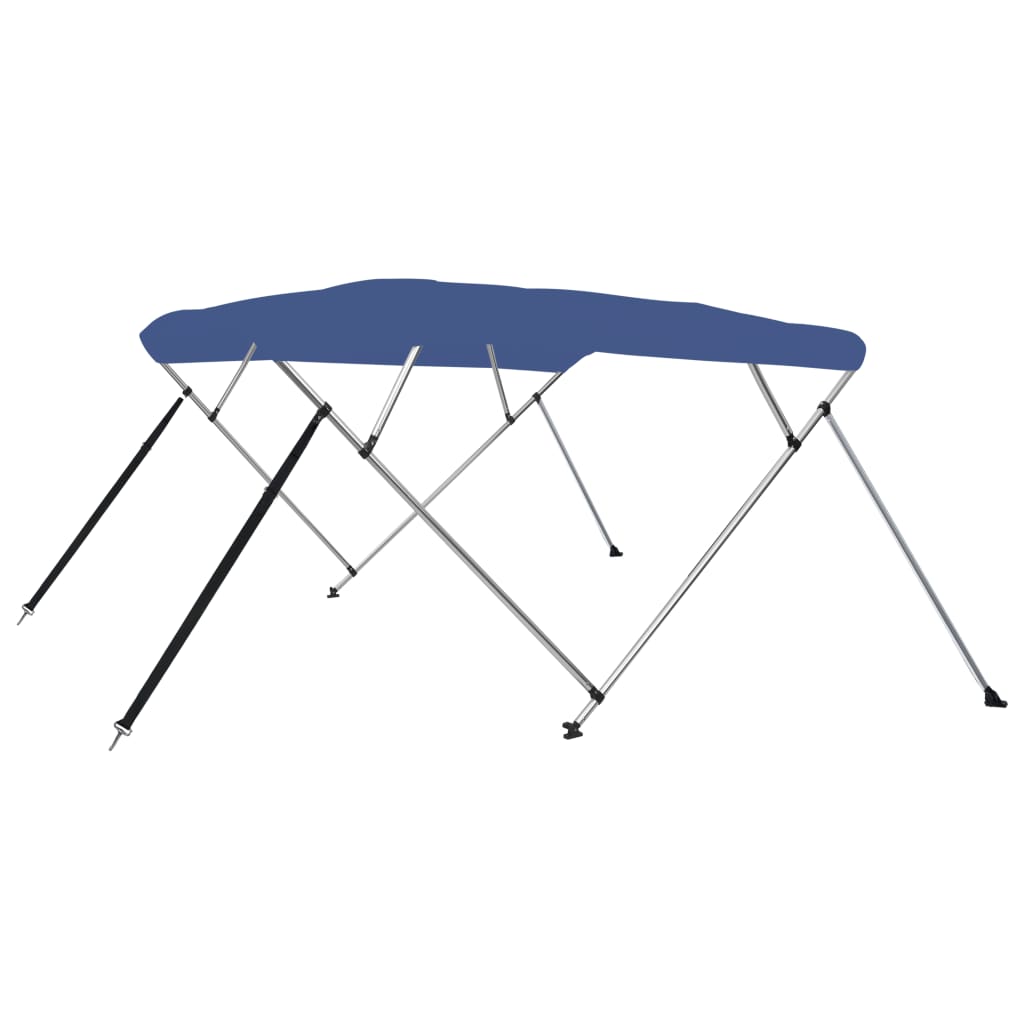 vidaXL Toldo Bimini de 4 Arcos Techo de Embarcación Barco Protegedor Color Azul,  Blanco,  Antracita y mas