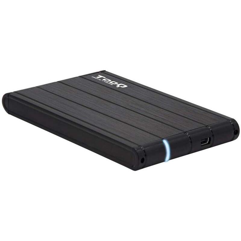 Tooq carcasa externa hdd/sdd 2.5” hasta 9,5mm sata usb 3.0 - color negro
