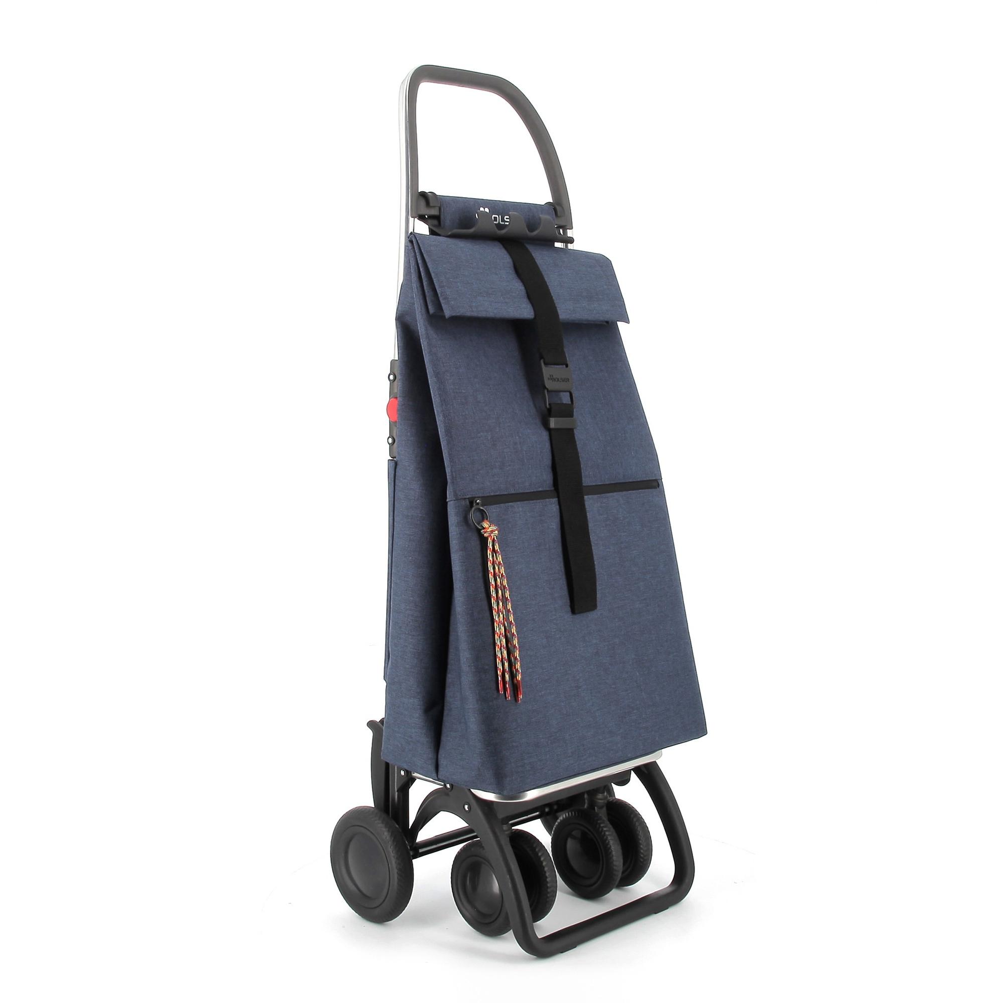 Carro Rolser Big Tweed 4 Ruedas 2 Giratorias Plegable