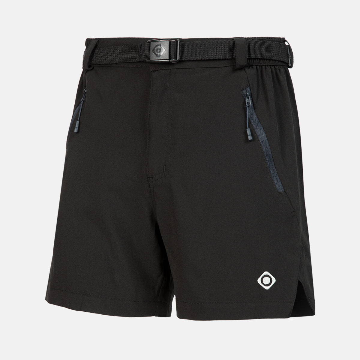 Izas - Pantalón Corto de Montaña para Hombre - Pantalón de Trekking y Senderismo - Tecnología Dry Fit Que Expulsa el Sudor a la Superficie - Transpirable y de Secado Rápido - Rillo Negro - 2XL