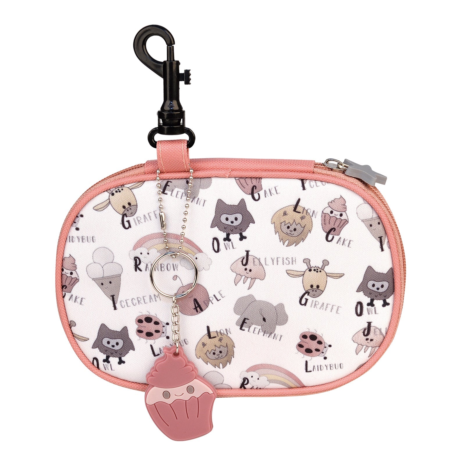 IRIS Snack Rico - Porta Bocadillos Infantil Termoinsulado con Mosquetón. Rosa
