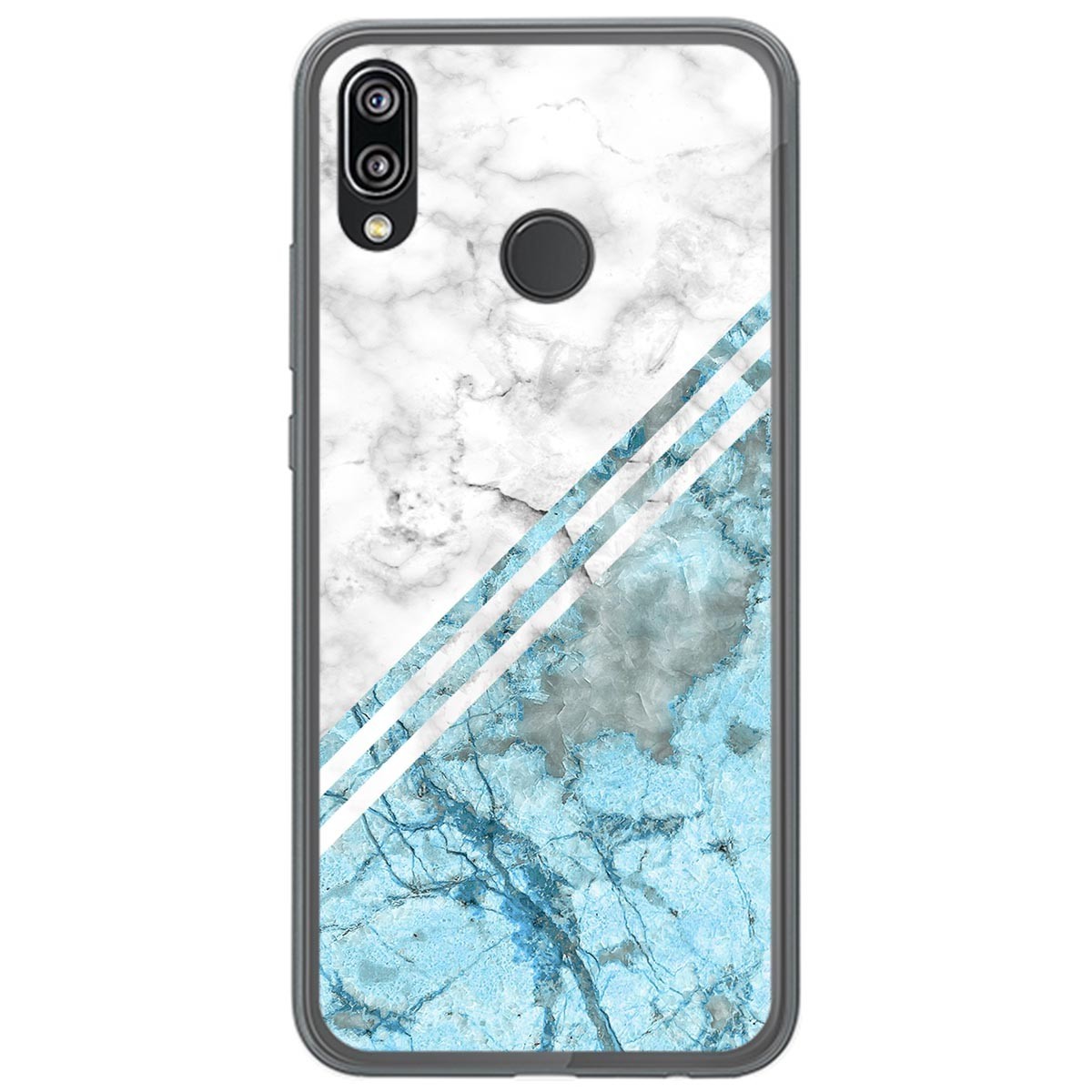 Tumundosmartphone Funda Gel Tpu para Huawei P20 Lite diseño Mármol 02 Dibujos