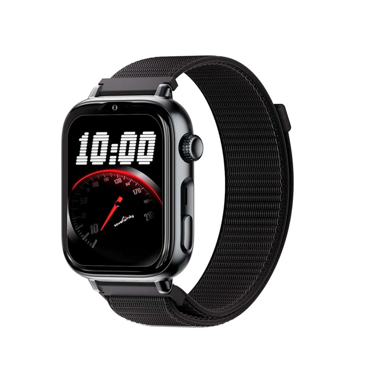 SaveFamily SaveWatch Plus 2 Negro con correa de tela Black Night / Smartwatch 4G para niños