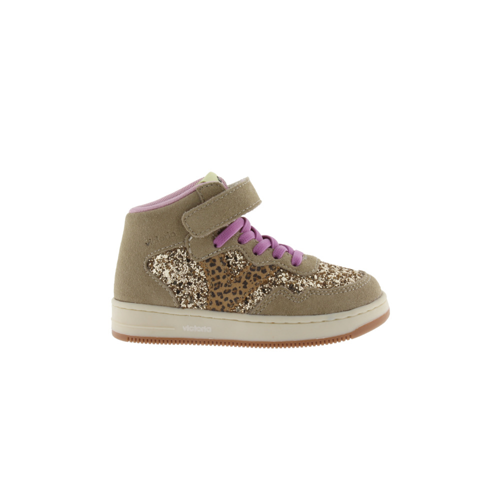Victoria Tiempo Zapatillas abotinadas con piezas de serraje y tira adherente 1124127