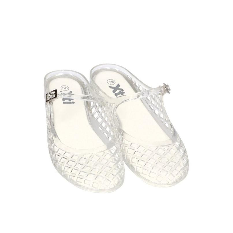 Zueco Zueco Playa Xti - Mujer - Suela Plana - Modelo 145474 - Color Transparente