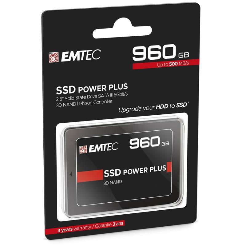 Disco duro ssd 960gb power plus x150 emtec (500mb/s escritura) e141248