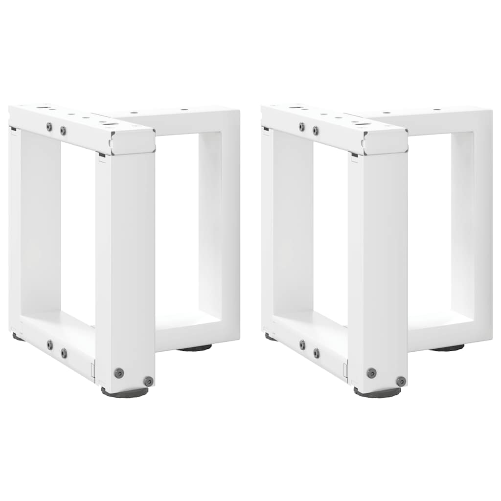 vidaXL Patas para mesa de centro en forma de T (2 unidades) 30 x 25 x (30-31) cm, acero