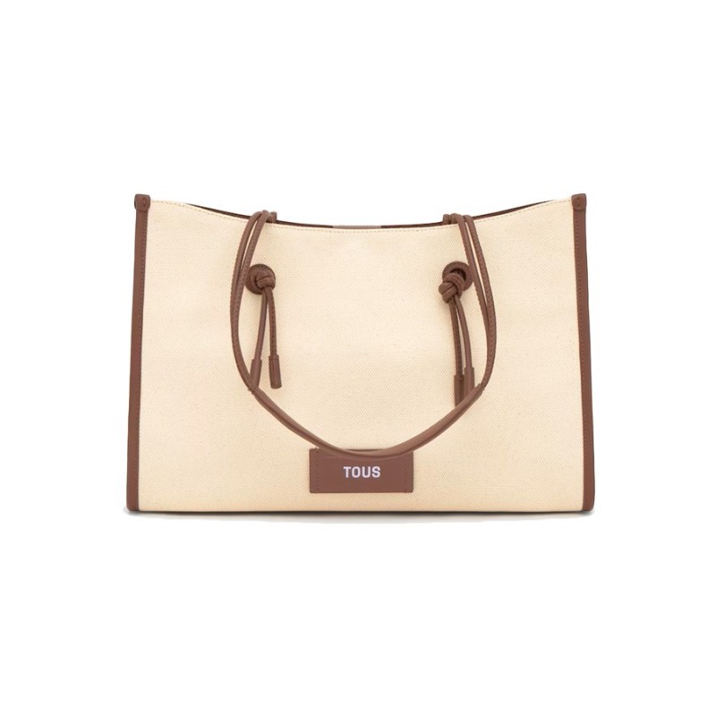 Shopper Grande Tous Summer Holidays de Jacquard Beige 2002439901