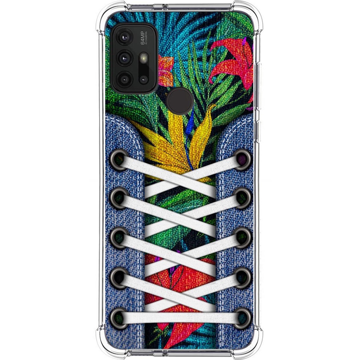 Tumundosmartphone Funda Silicona Antigolpes para Motorola Moto G10 / G20 / G30 diseño Zapatillas 12 Dibujos
