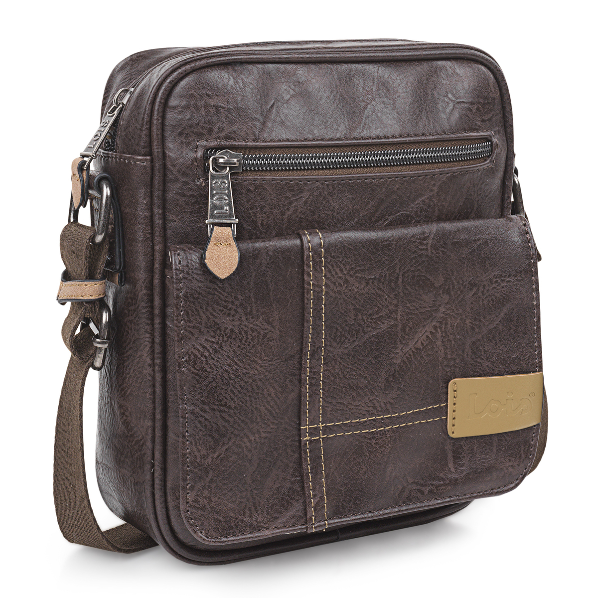 Bandoleras Hombre - Bolso Hombre Bandolera Ajustable - Bandolera Hombre Lois De Polipiel - Bolso Bandolera Hombre Para Uso Diario. Bolso De Hombre Pequeño 317321