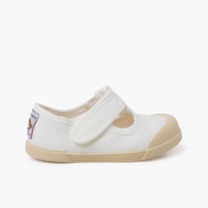 Pisamonas pepitos barefoot lona blanditos