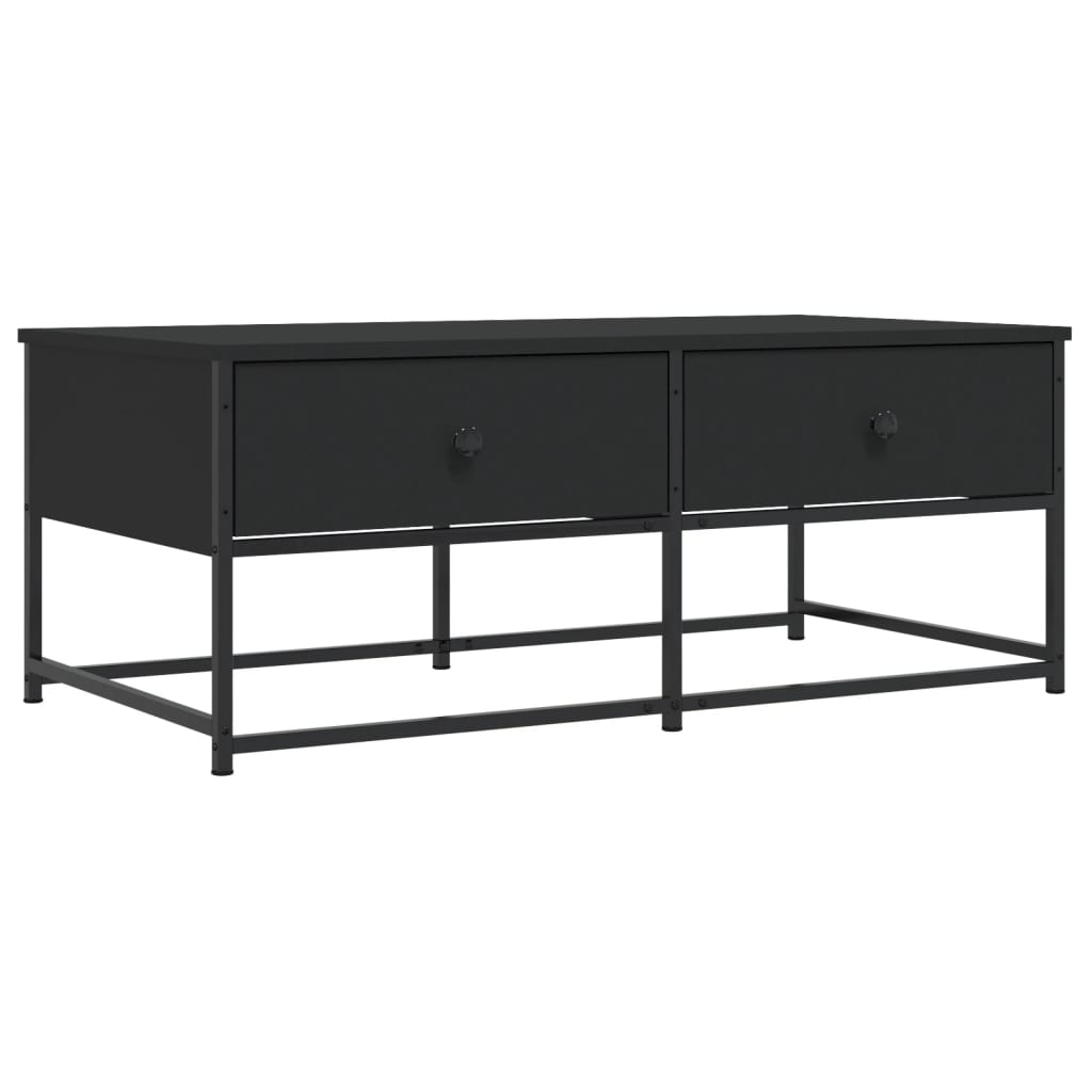 Mesa de Centro Vidaxl de Madera de Ingeniería 100x51x40 Cm Negro