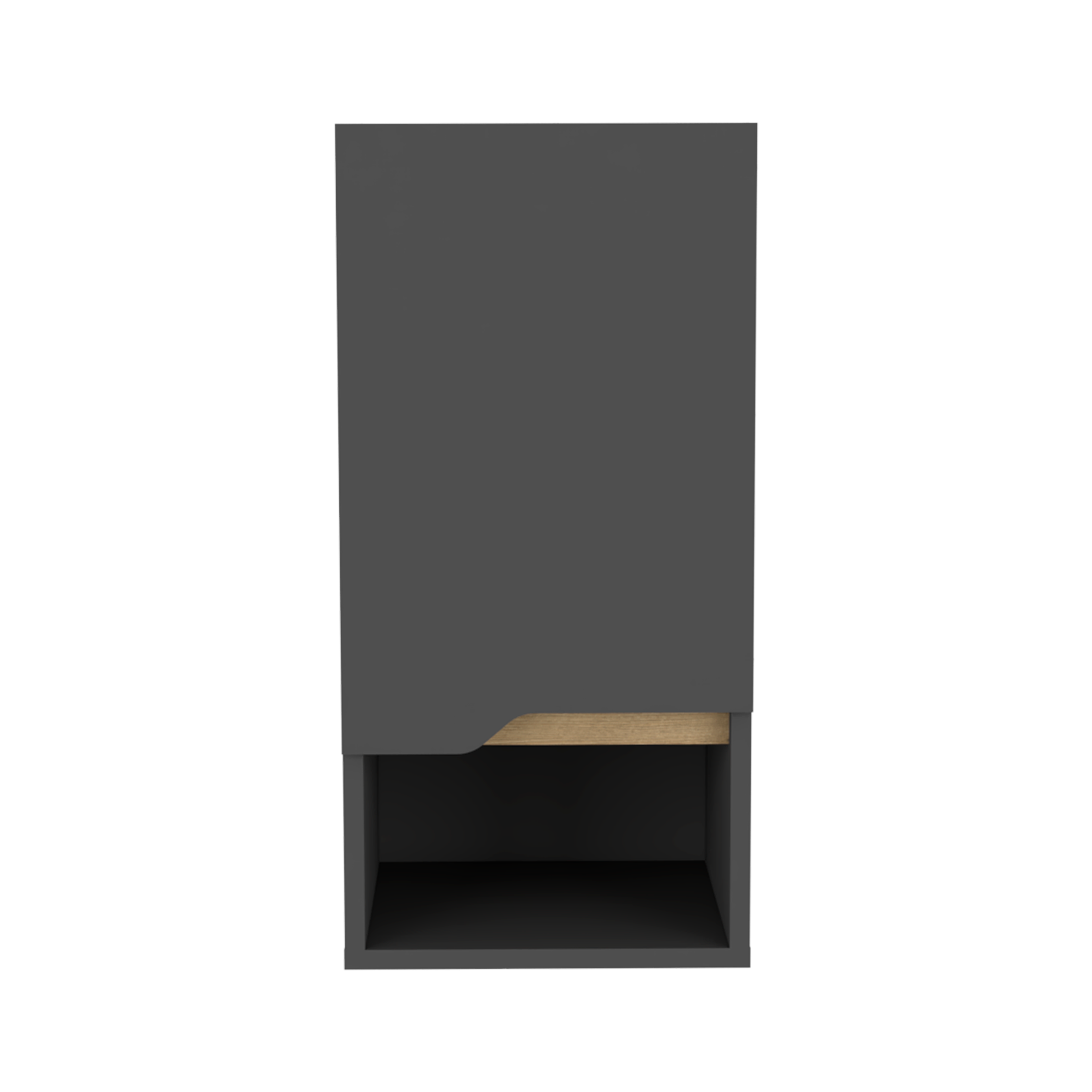 TUHOME Armario de Pared de Baño Laurent, con estantes, Plomo / Duna Madera manufacturada Baño-Almacenamiento