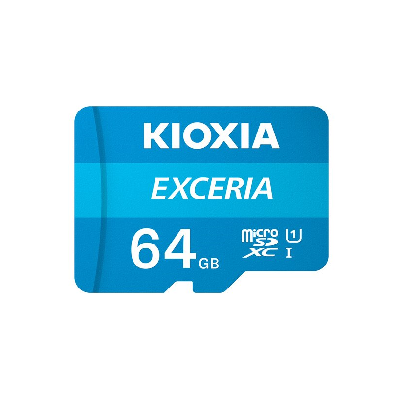Kioxia exceria microsdxc 64gb uhs-i u1 class 10 sd adapter
