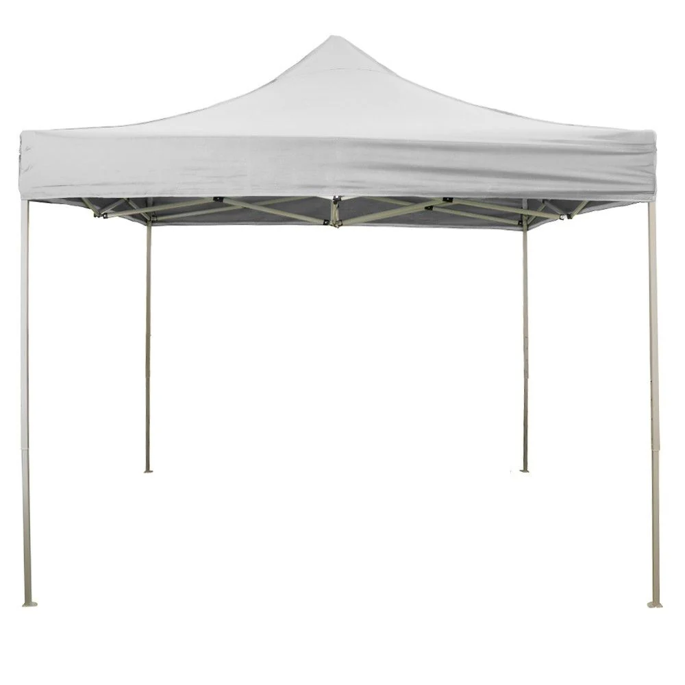 Gazebo plegable blanco de 2 x 2 pulgadas cubierto de PVC impermeable