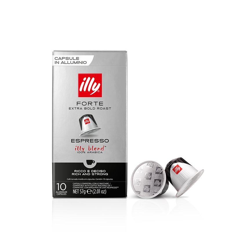 Café en cápsulas compatibles con nespresso Illy tueste FORTE