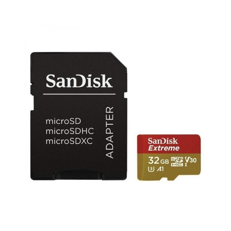 Sandisk - Tarjeta De Memoria Sandisk Extreme 32Gb Microsd Hc Uhs-I Con Adaptador Clase 10/100Mbs