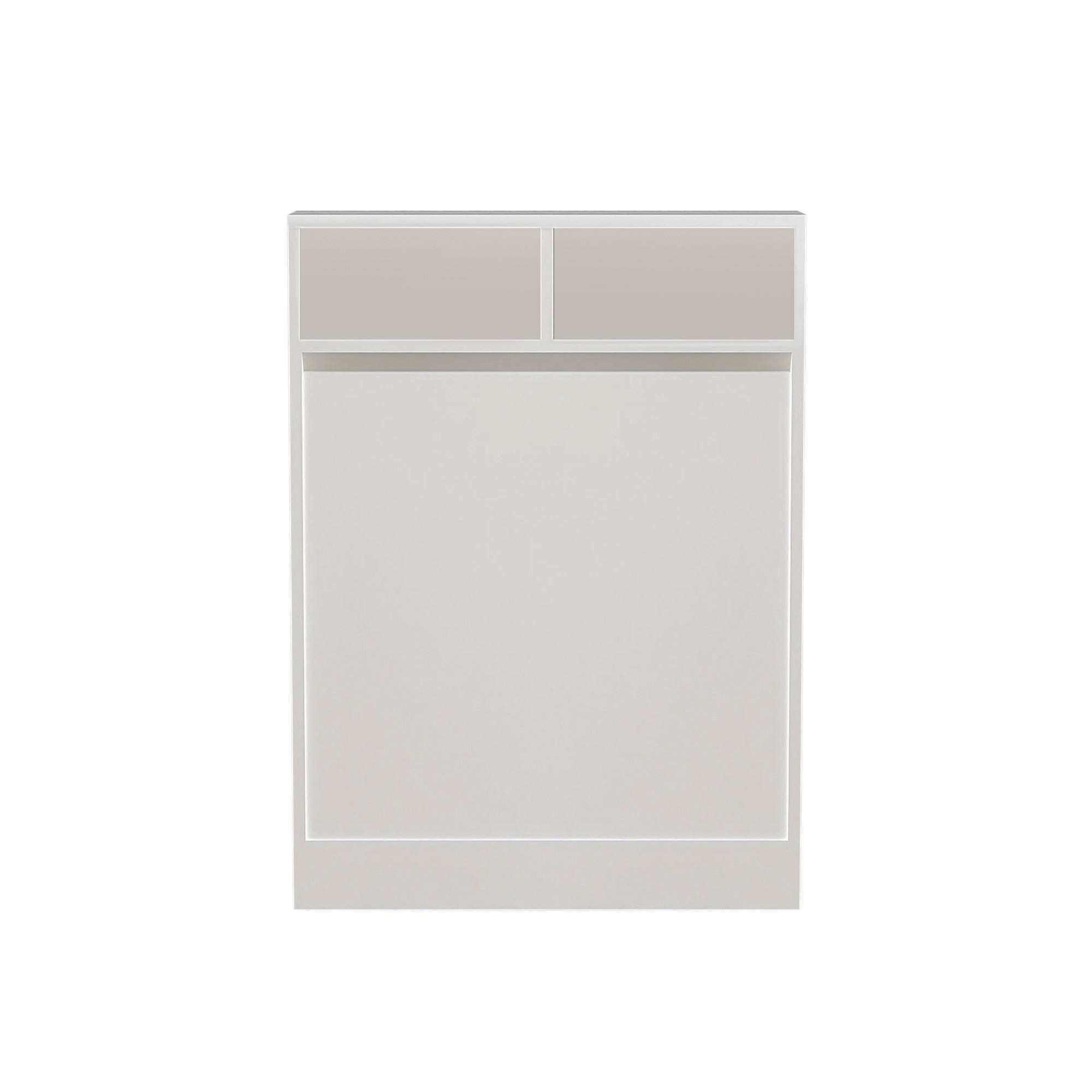 Habitat y Jardin - Mesa de comedor plegable de madera "Bracked" - 70 x 15 x 96 cm - Blanco