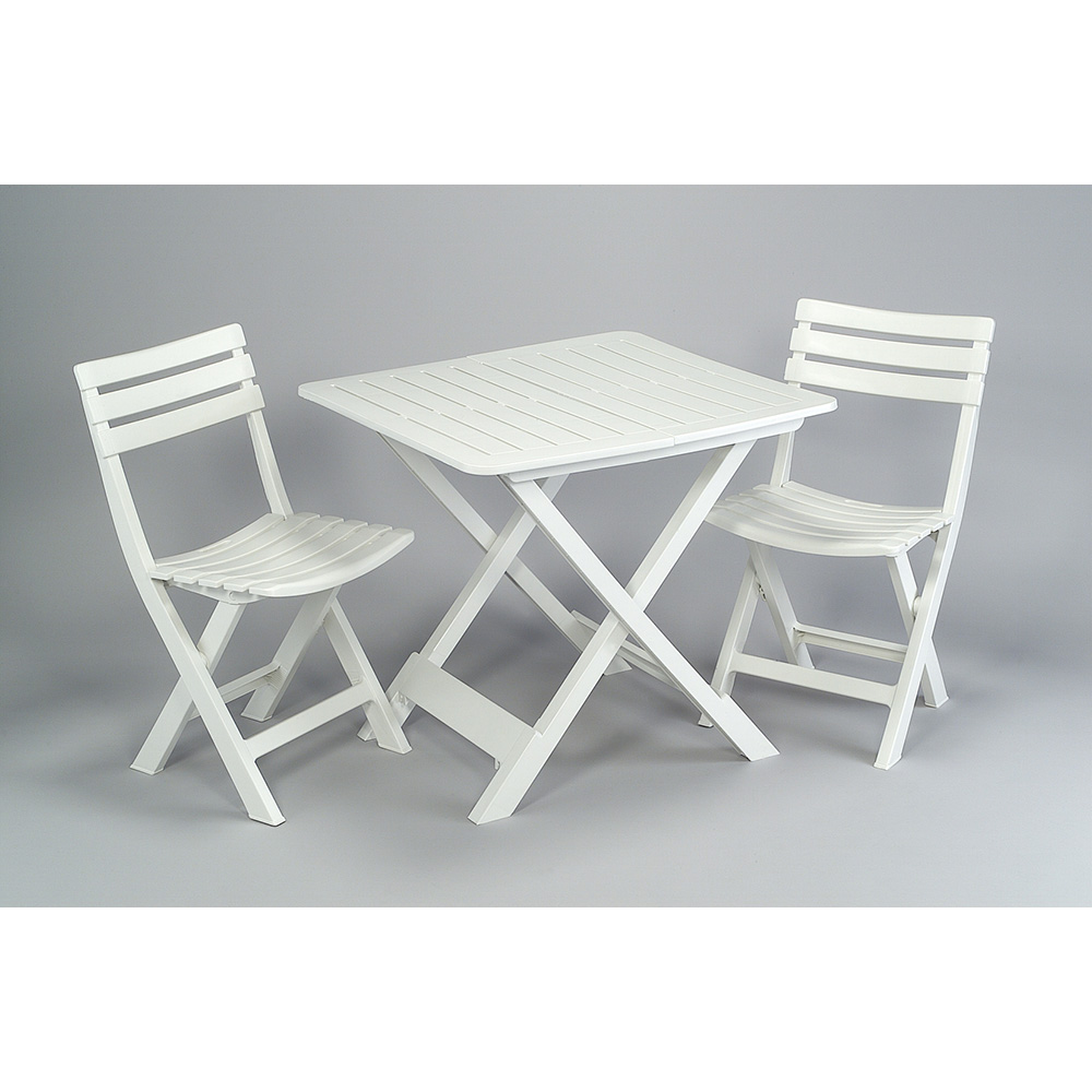 Set de Camping Ipae-Progarden Blanco 44x41x78cm/80x72x70cm Camping Set Progarden