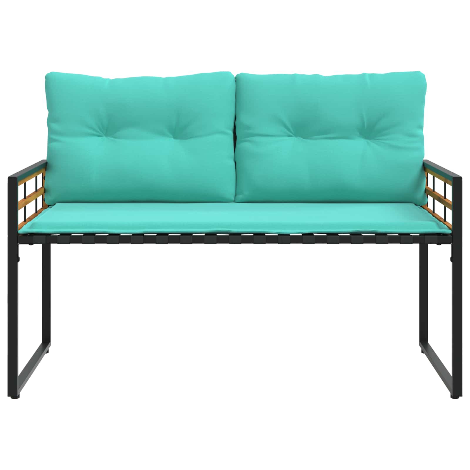 vidaXL Banco de Capa de Madera con cojín 114 x 55 x 77 cm