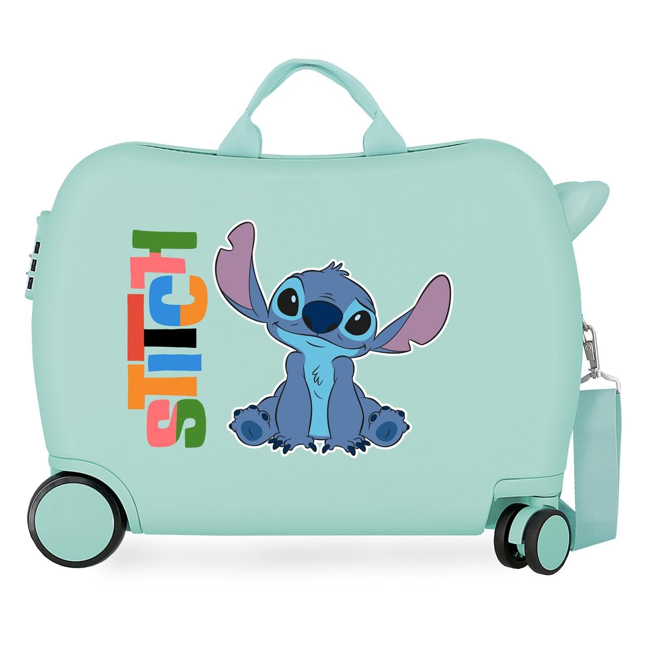 Maleta infantil Stitch Aloha Turquesa 50x39x20 cm