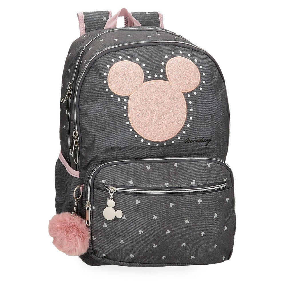 JOUMMA MOCHILA ESCOLAR DOBLE 44CM MICKEY STUDS 320014 MICKEY STUDS 17x32x44 Cms.