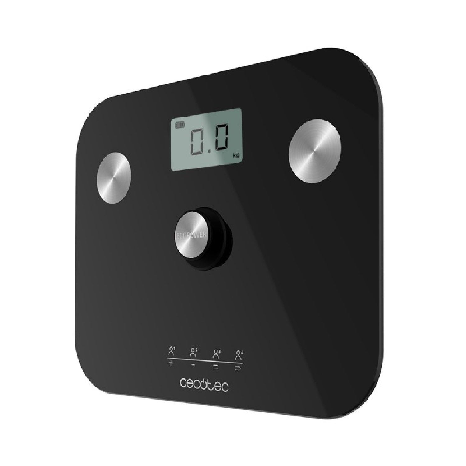 Cecotec Báscula de baño Surface Precision EcoPower 10100 Full Healthy. Con Pulsador, Función bioimpedancia