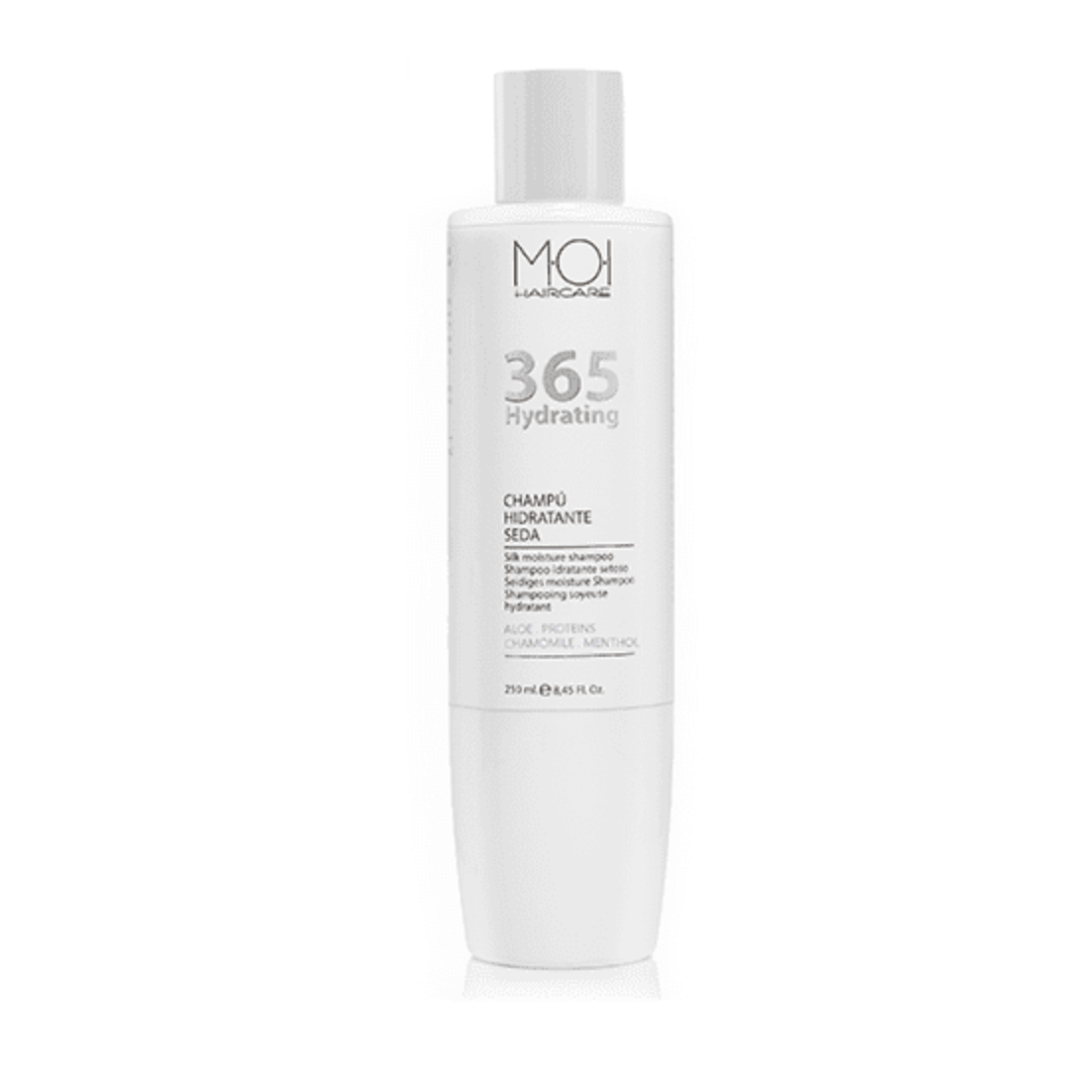 Champú hidratante SIN SAL proteínas de seda 365 HYDRATING 200ml. MOI HAIRCARE